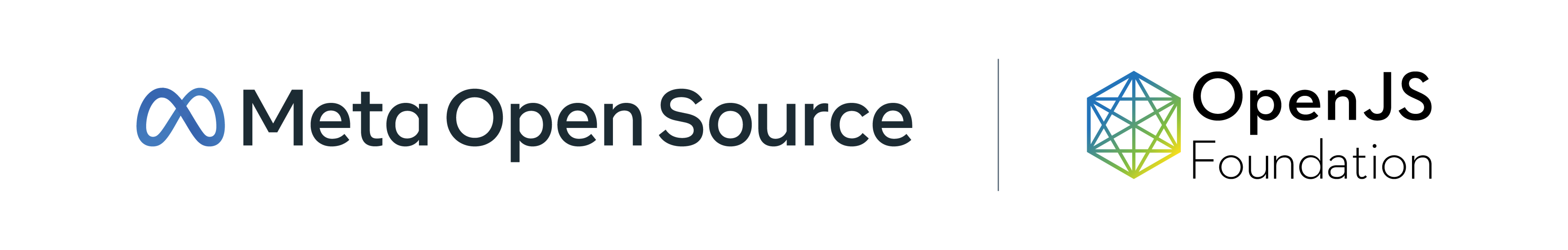 Image bannière pour Meta Open Source et OpenJS Foundation